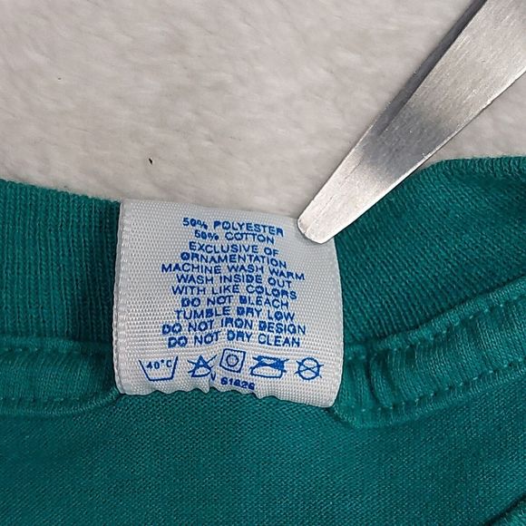 Vintage Velva Sheen Teal 4-H Camp Looney Tunes Graphic T-Shirt Size Medium - Picture 4 of 7